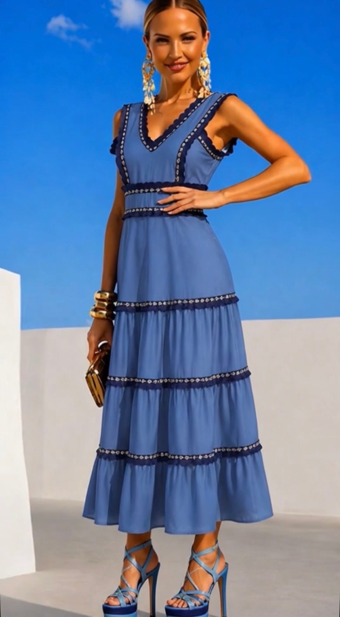 Miami cotton dress, sizes (34-44) video
