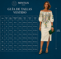 Mintlis women's cotton lycra Modena dress with green polka dots, sizes 36-46