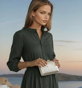 Vestido Lady punto de algodón  licra, tallas (36-48)