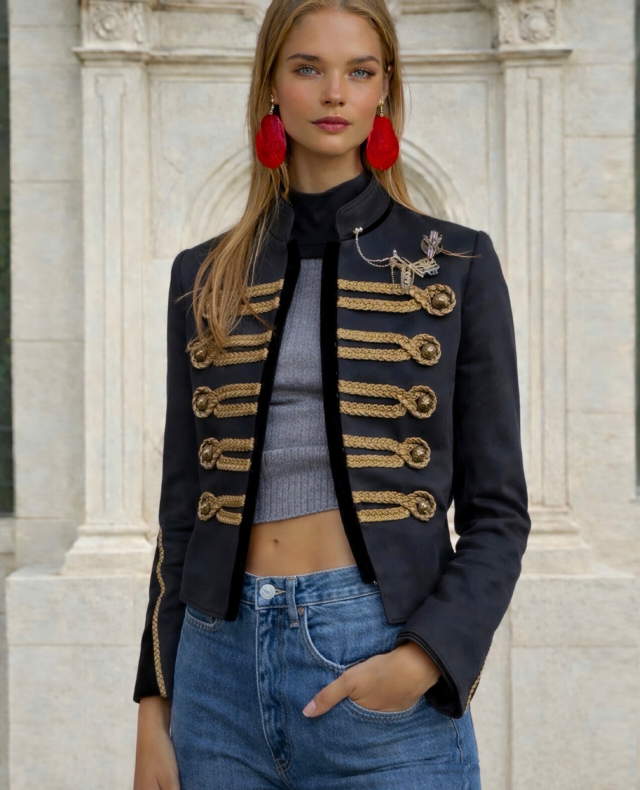 Blazer Riviera de algodón, tallas(38-46)