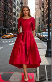 Mintlis mujer, satén satinado licra elastane, 2 colores, vestido Dinastía, tallas (36-46)