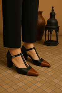 Bluemarine satin heeled shoe, 4 colors