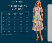 Vestido Fabiola bordado encaje, tul, talla (34-46) vídeo