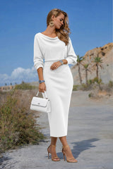 Vestido Covadonga de punto de algodón licra , 5 colores, tallas (36-50)