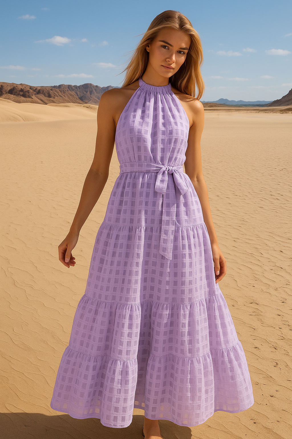 Mintlis women, cotton tulle, Roberta dress, 6 colours, sizes (36-44)