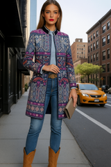 Levita Heaven Patchwork bolsillos y terciopelo con forro tallas (36-46) made in India