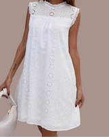 Vestido Carolina de algodón, 5 tallas (36-46)