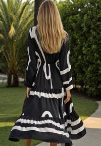 Vestido Sofia largo algodón, tallas (36-52)(vídeo)