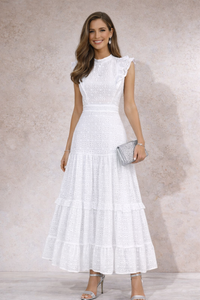 Vestido Marbella de algodón bordado, 4 colores, tallas (34-46)