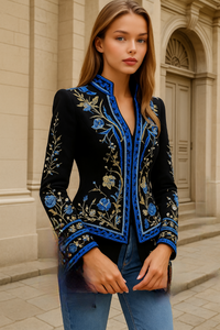 London jacket in cotton wool knit, sizes (36-48)