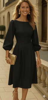 Laila cotton dress, 3 colors, sizes (36-48)