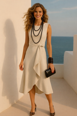 Sardinia dress, cotton-lycra knit, 4 colors, sizes (36-50) (video)