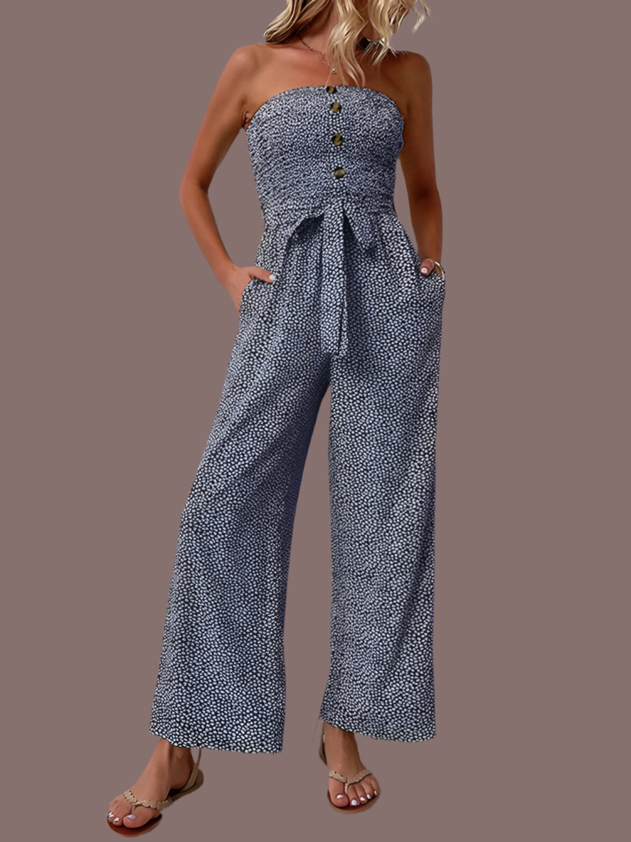 Elastic Romeo jumpsuit, honeycomb front and back, 7 colors, 5 sizes