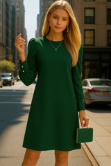 Hillary Satin Dress with sash, sizes (36-46) 3 colors