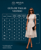 Vestido Bibiana bordado con forro, 4 colores, tallas (34-48) vídeo