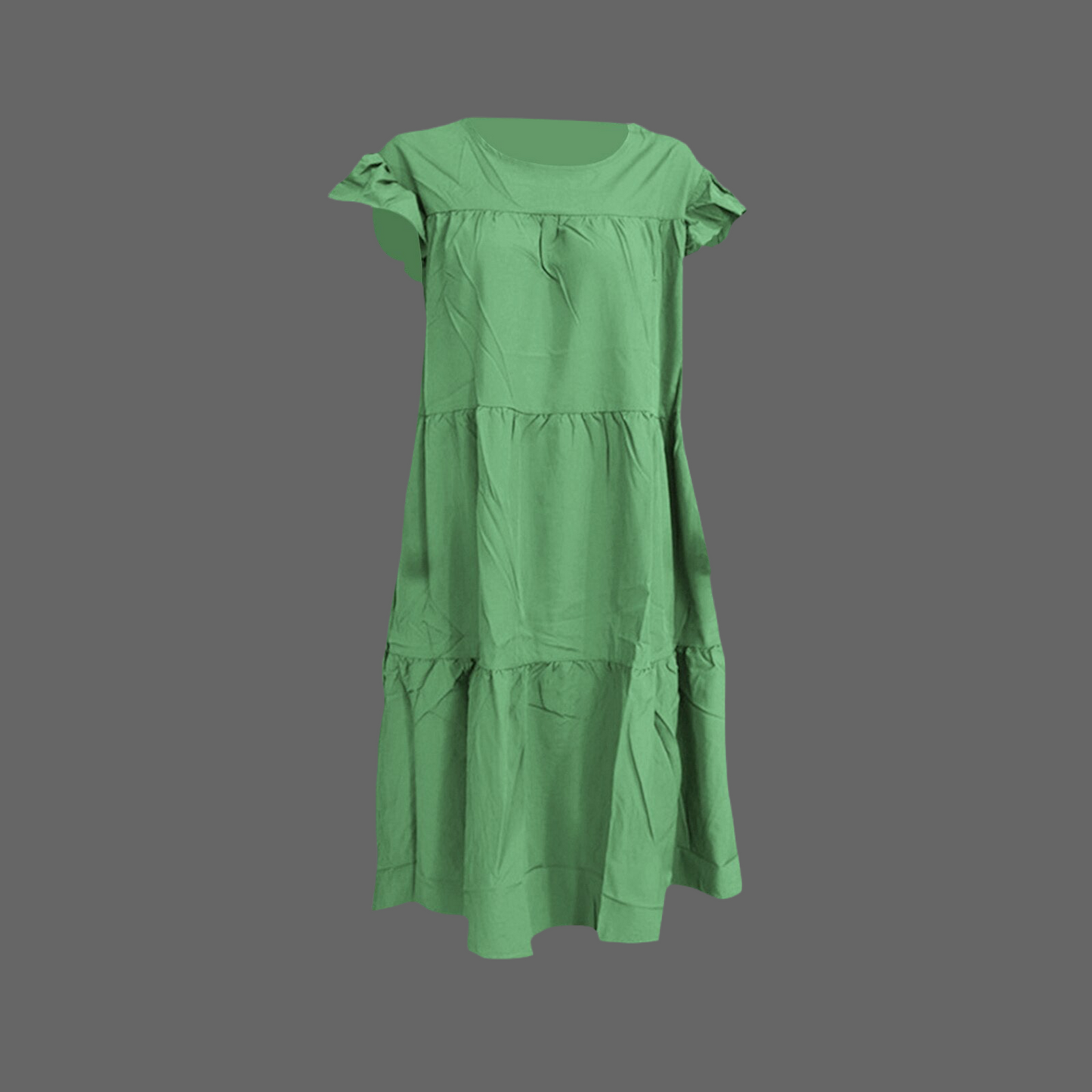 Agatha dress, cotton and polyester ruffles, 7 colors and 6 sizes