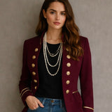 Pia jacket, cotton blend, sizes (36-48)