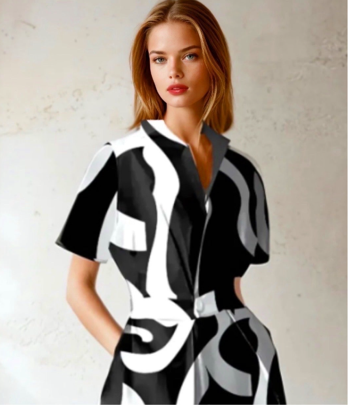 Robe coton lycra rayures tropicales, 3 coloris, 5 tailles