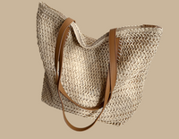 Bolso Finland raffia asa hombro, 2 colores