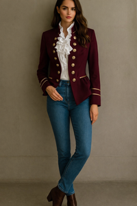 Pia jacket, cotton blend, sizes (36-48)