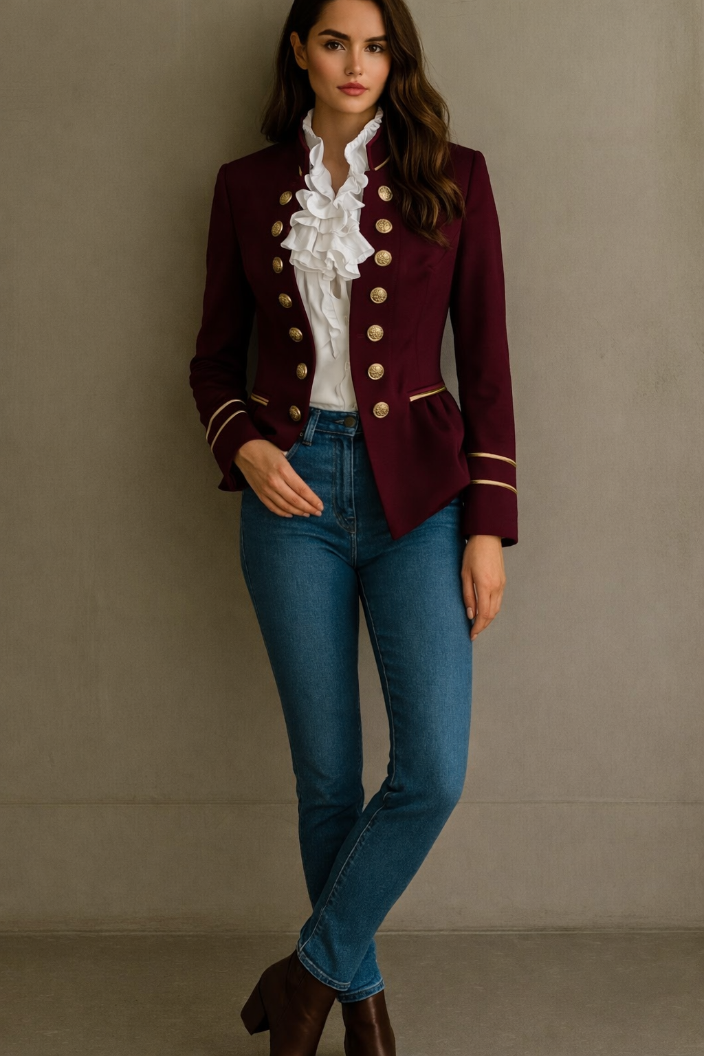 Pia jacket, cotton blend, sizes (36-48)