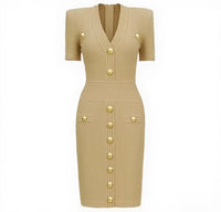 Vestido Cameron de punto de licra spandex adelgazante, 6 colores, tallas (36-46) made in Oporto