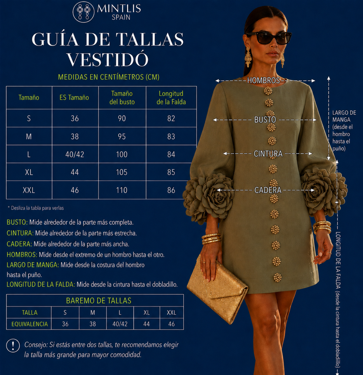 Vestido Positano botones flores, 4 colores, tallas (34-50) video