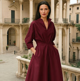 Vestido Modenas Winter camisero algodón licra, 3 colores, tallas (36-52)