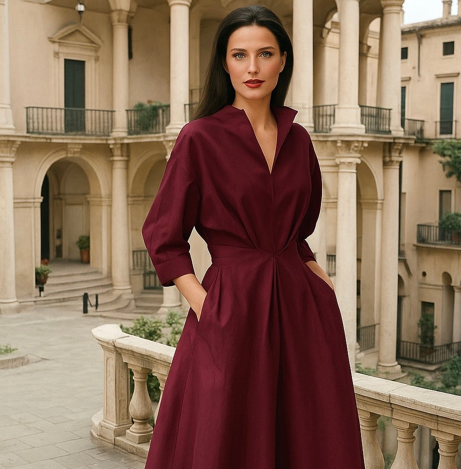 Vestido Modenas Winter camisero algodón licra, 3 colores, tallas (36-52)