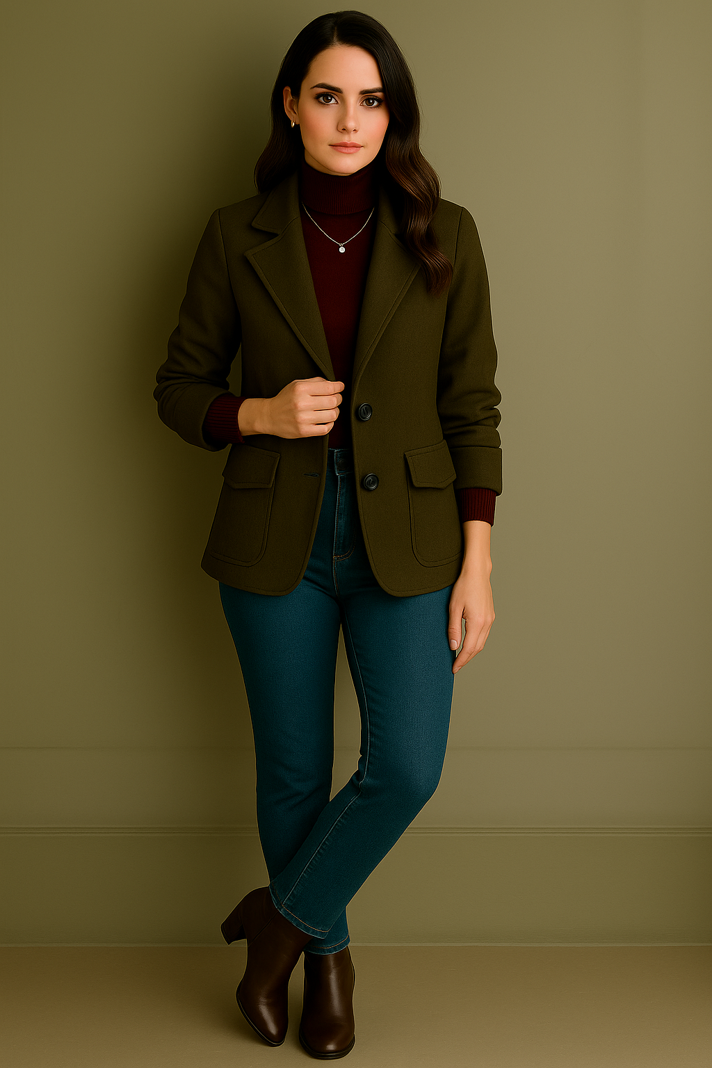 London jacket in cotton wool knit, sizes (36-48)