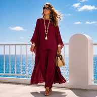 Conjunto camisa +pantalón cintura elástica Francia , 4 estampados tallas(36-50) vídeo