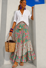 Falda Happy estampados y, 4 estampados talla única 64 cm a 110cm cintura elástica, video