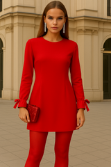 Vestido Katy de algodón licra, 3 colores, tallas (36-46)