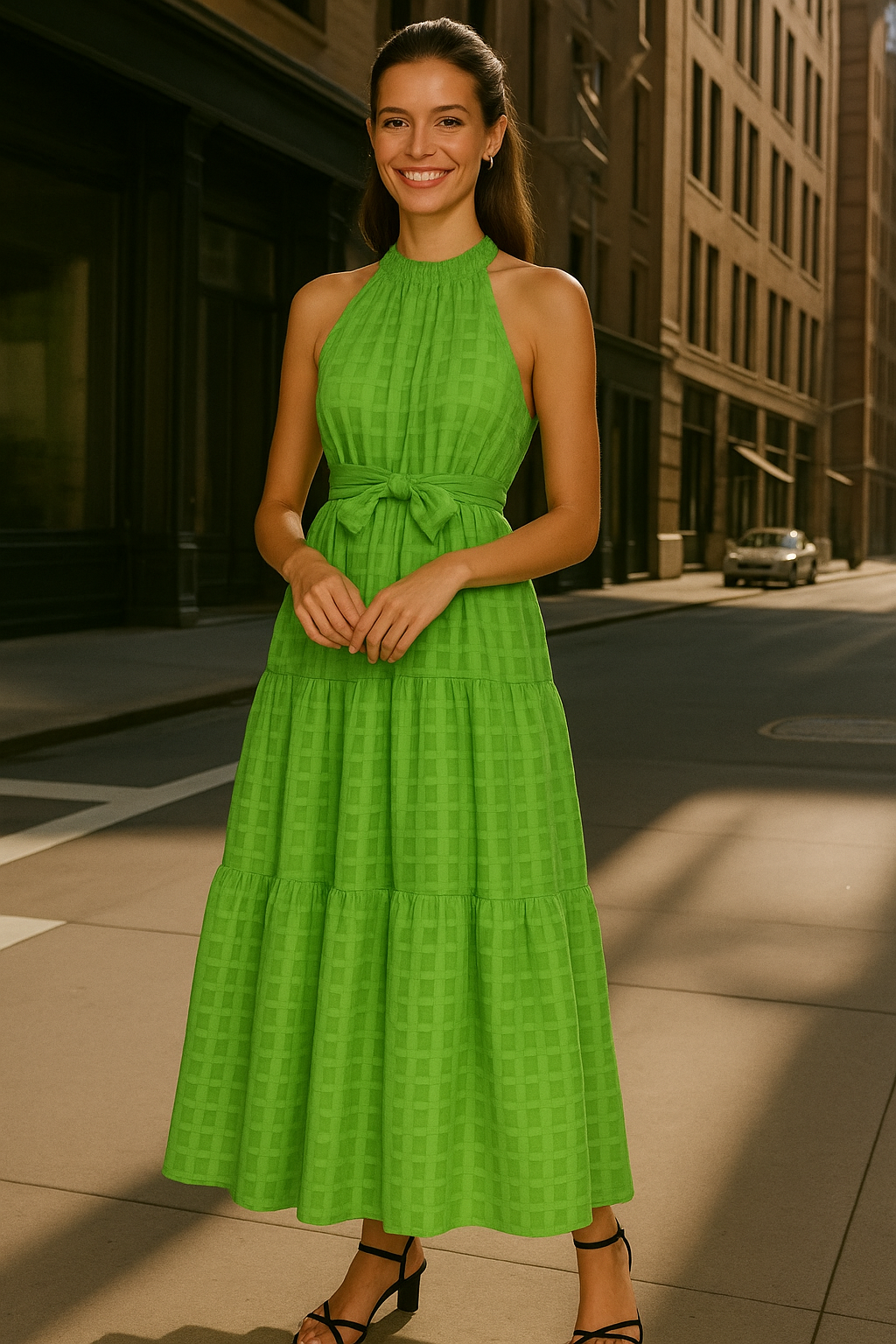 Mintlis women, cotton tulle, Roberta dress, 6 colours, sizes (36-44)