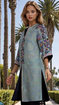 Casilda printed tunic, size (40-54)