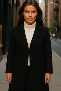 100% wool, Grace frock coat, 6 colors, sizes (36-48)