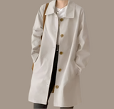 Trench  Montecarlo de canvas twill, 3 colores, 6 tallas grandes de la 38-48