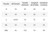 Robe Kalima plumeti, 5 tailles