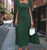 Mintlis mujer, algodón licra vestido capa Caribeño night, 3 colores, tallas (36-50)
