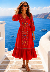 Diane dress, cotton lycra elastane, sizes (36-48)