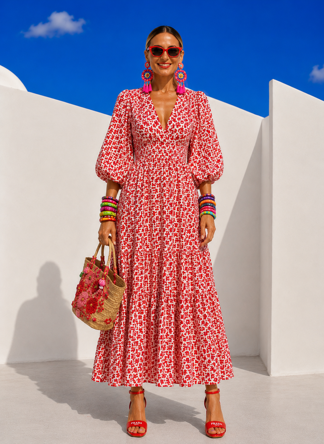 Vestido Karlota viscosa, 3 estampados, tallas (36-52) vídeo