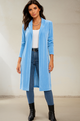 Levita Florence terciopelo con bolsillos, 5 colores tallas (36-46) made in India