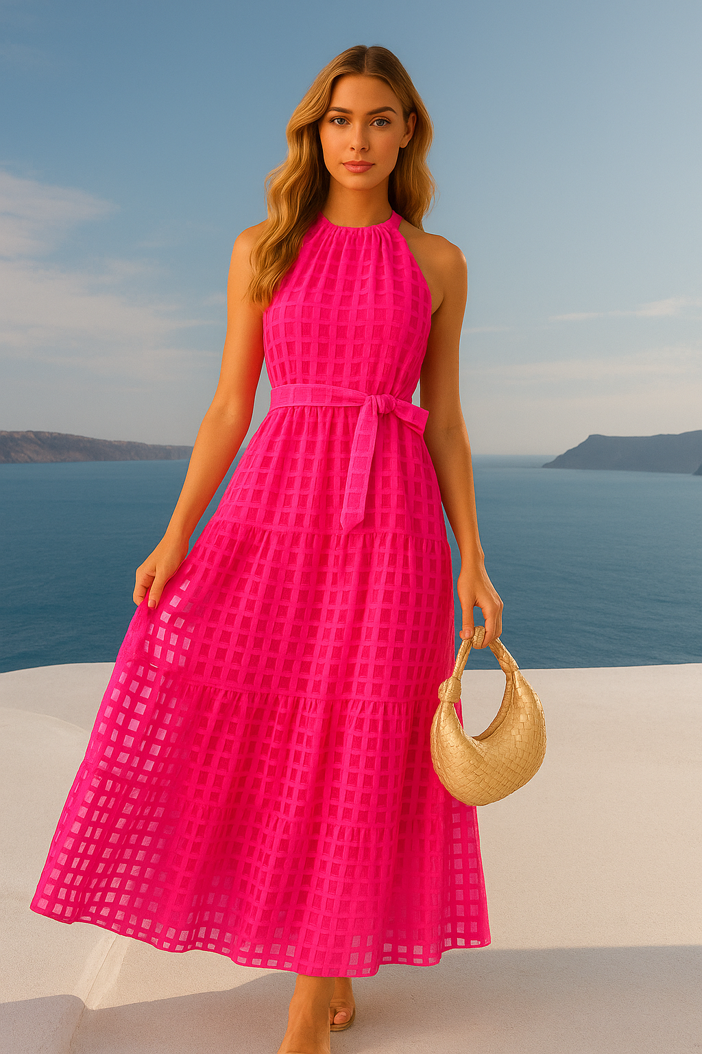 Mintlis women, cotton tulle, Roberta dress, 6 colours, sizes (36-44)
