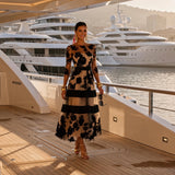 Monaco soft tulle dress with embroidered lace and lining, Lycra elastane chest and waist, sizes (34-48) video