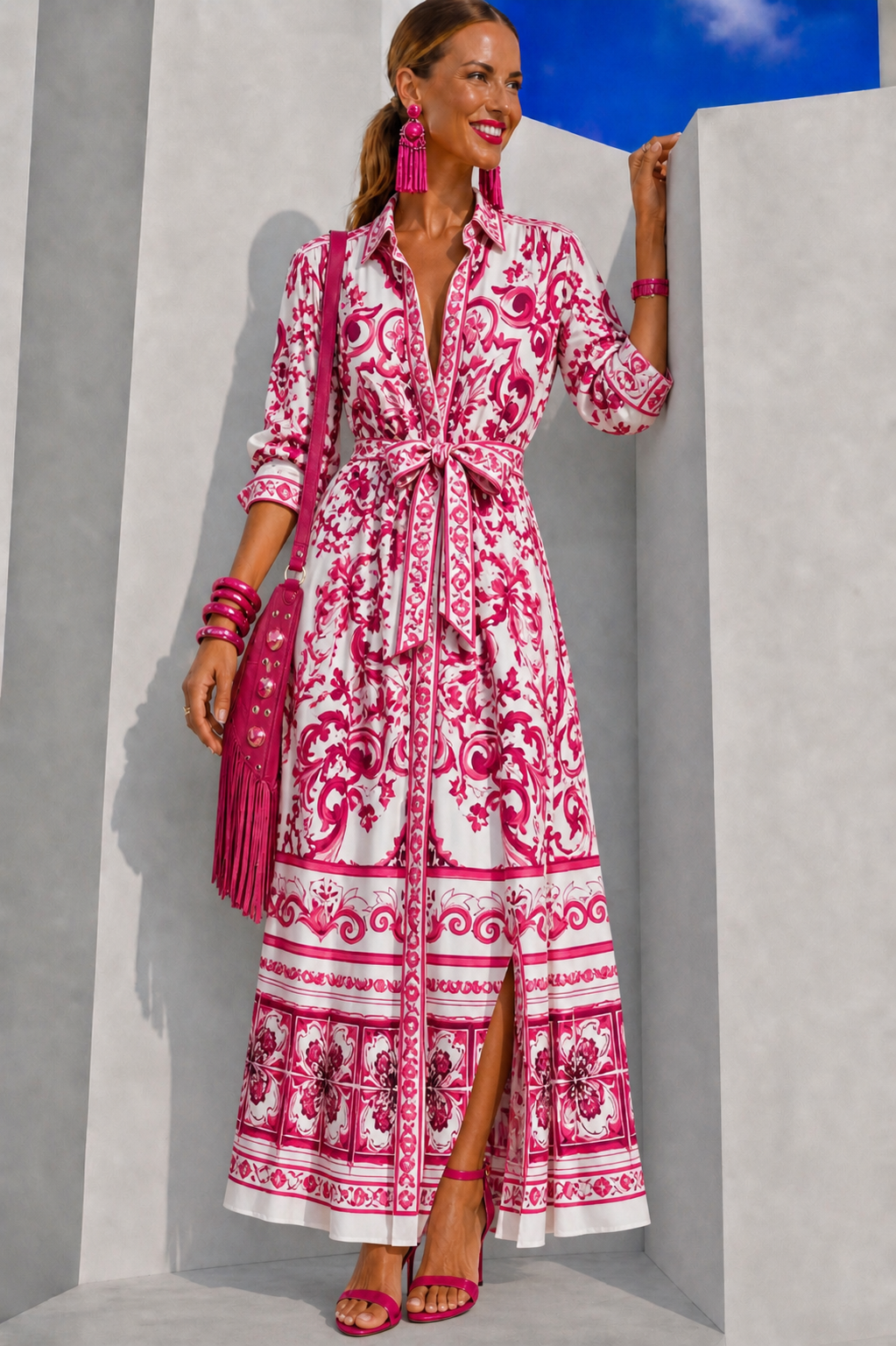 Vestido Kisses flores algodón, 2 estampados, tallas (38-46) vídeo