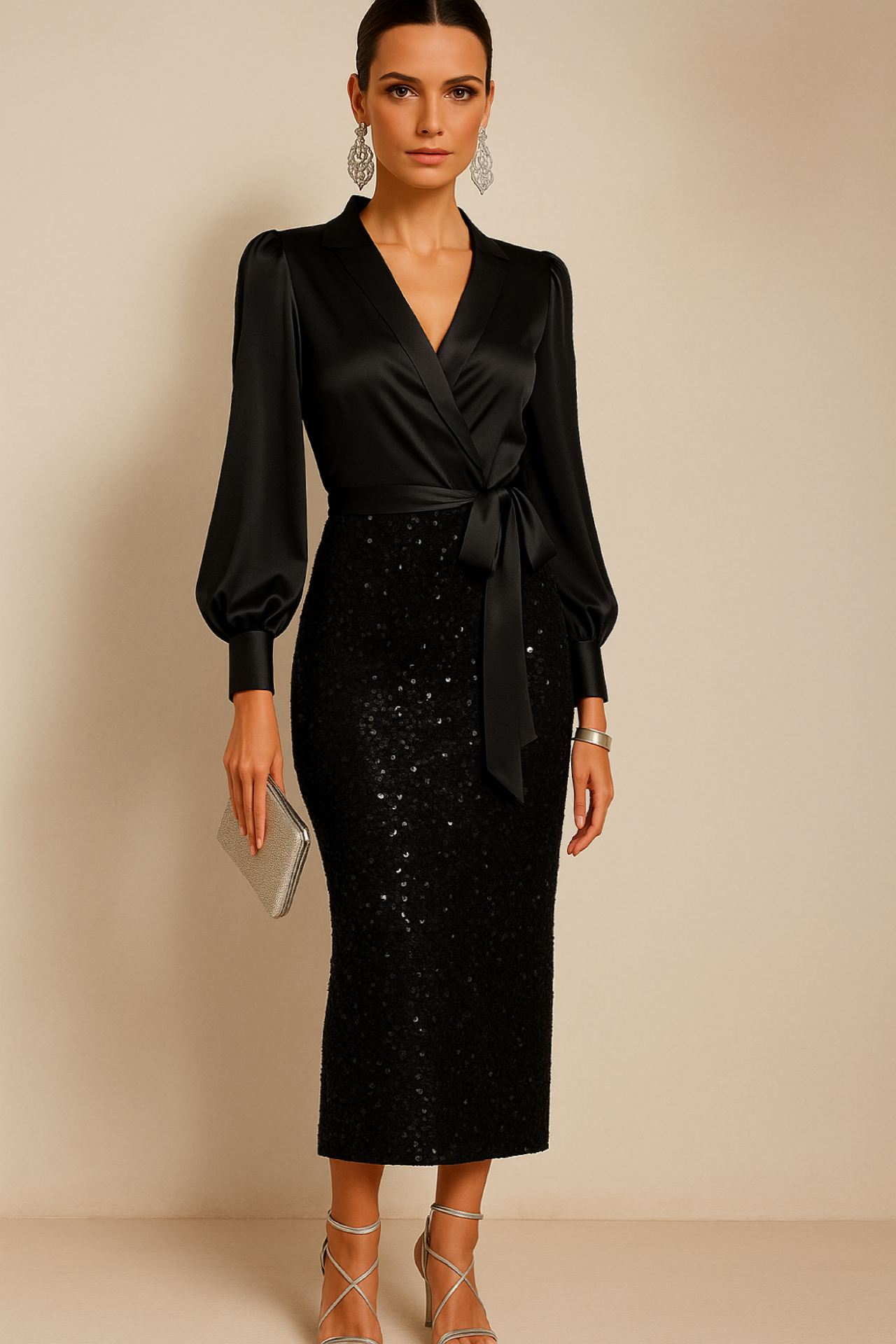 Madonna 2-in-1 dress, blouse and skirt together, 2 colors, sizes (36-46)