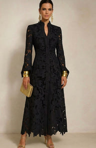 Embroidered Bamboleo shirt dress with lining, 2 colors, sizes (36-50) (watch video)