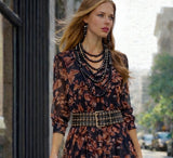 Vestido Lucky de gasa  con cinturón incluido (36-48)