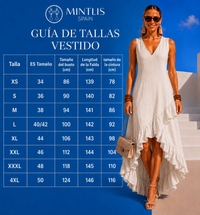 Vestido Costa cuello pico lino de algodón, 5 colores, tallas (34-50) video
