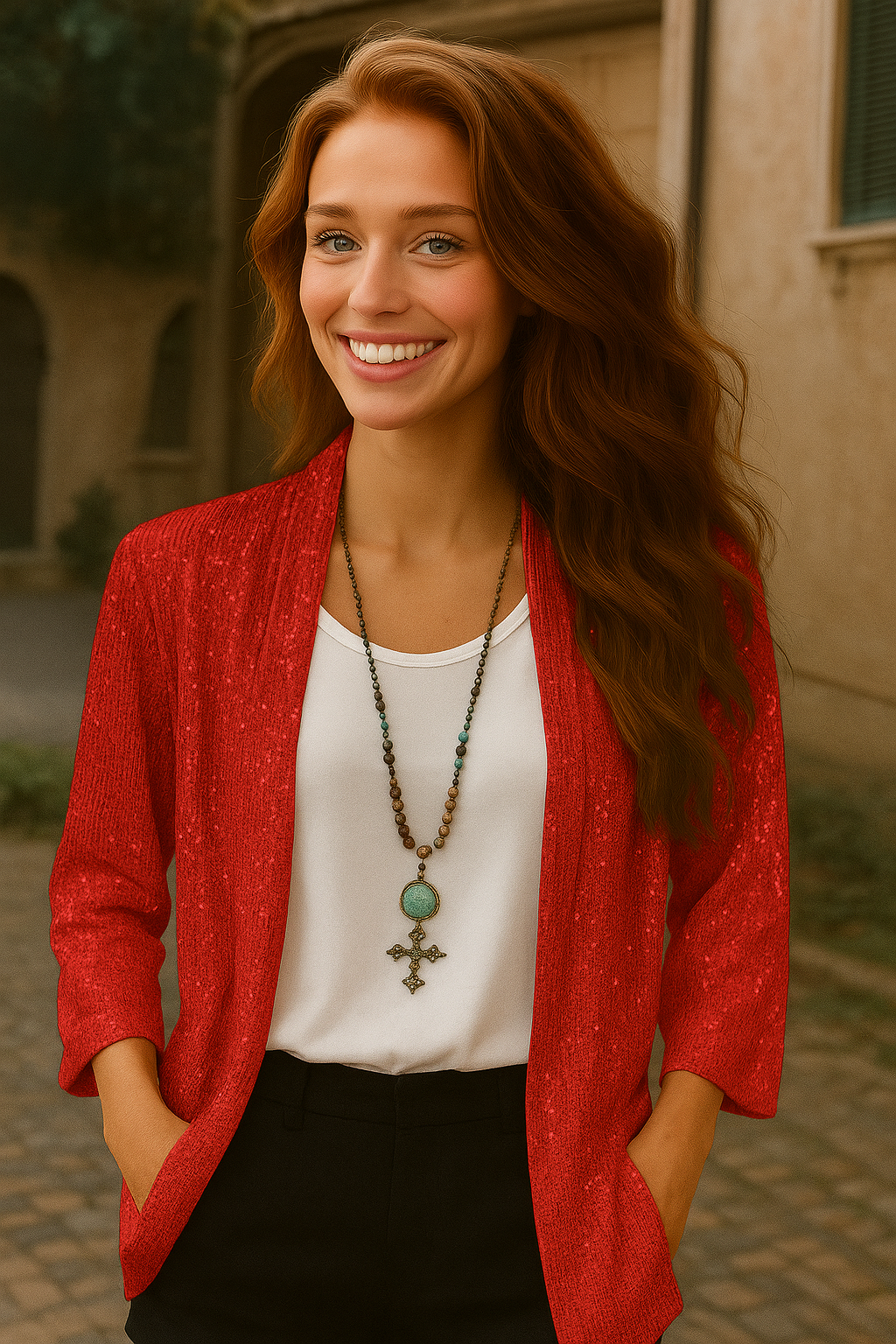 Veste à sequins MARY, 5 couleurs, 6 tailles